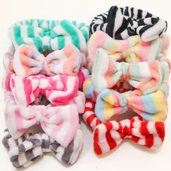 Fashion Coral Fleece Headbands Soft Elastic Spa Facial Hairband Girls Wash Face Head Wear Makeup Headband Women Hair Accessories