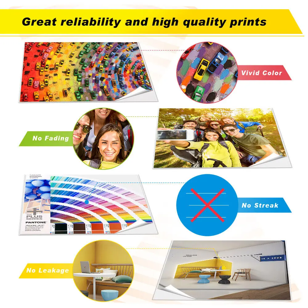 5PK 934XL 935XL Kartrid Tinta Kompatibel untuk HP Officejet Pro 6830 6835 6230