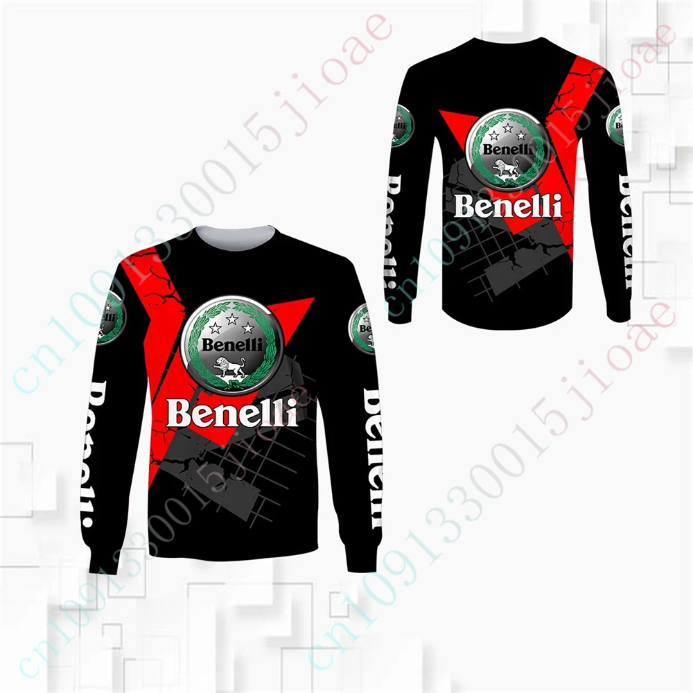 Benelli T Shirt For Men Women Unisex Clothing Luxury O Neck Long Sleeve Anime Sweatshirt Casual Oversized T-shirt Custom Logo