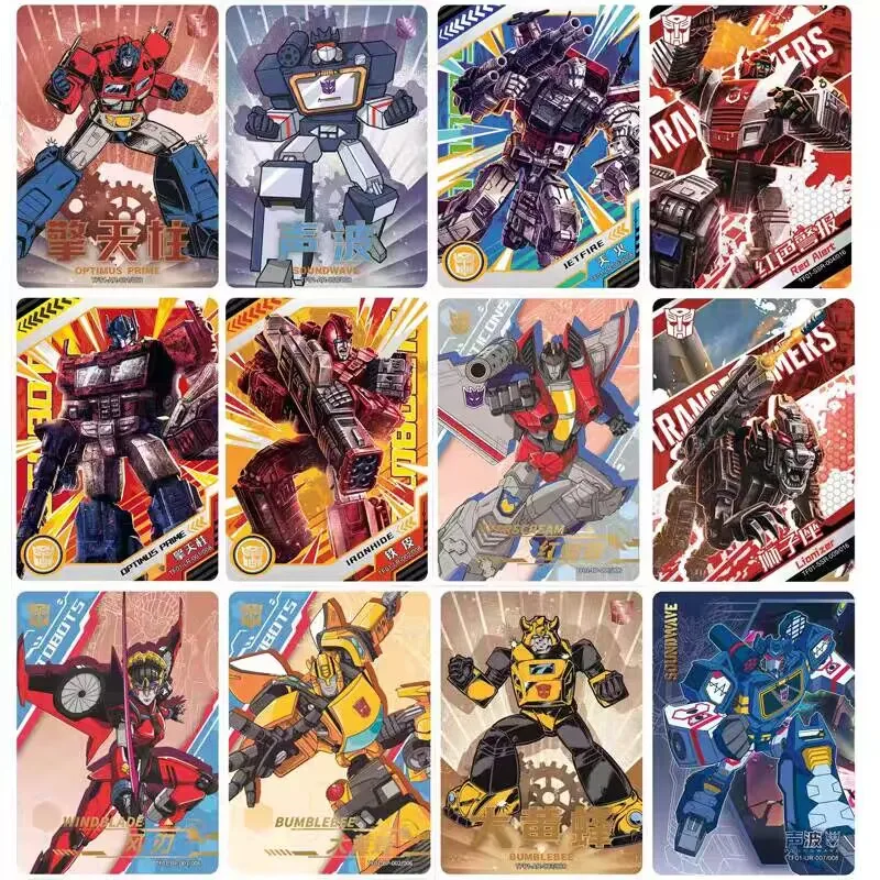 Original KAYOU Anime Transformers Leader Edition Cybertron Collection Card Optimus Prime Megatron Cartoon Toy Children\'s Gift