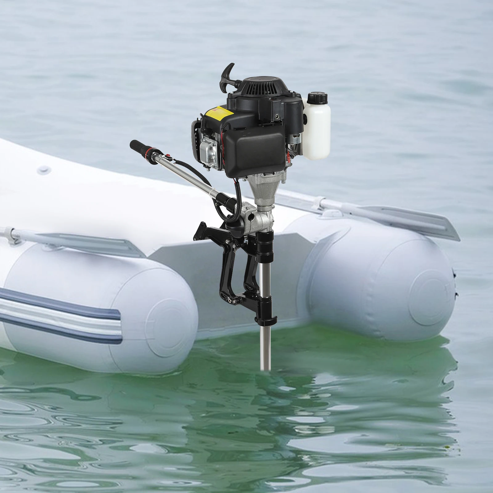 

4 Stroke 7.5HP Heavy Duty Inflatable Fishing Boat Engine with Hand and Electric Start with Air Cooling System & Clutch Control
