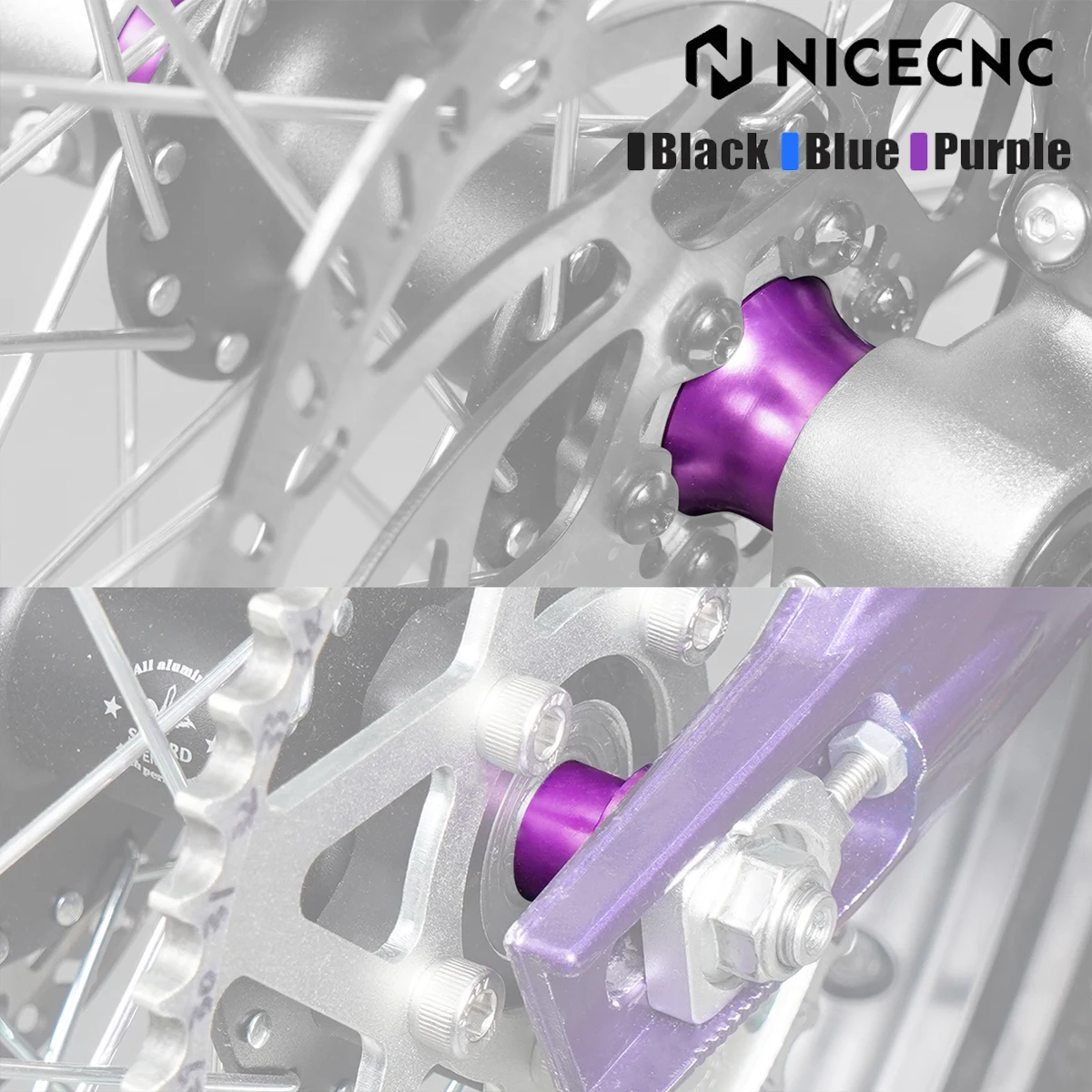 NICECNC Ebike Front Rear Wheel Spacer Hub Collar Kit For 2025 2024 Surron Light Bee X S L1E Surron Light Bee Part X Accessories