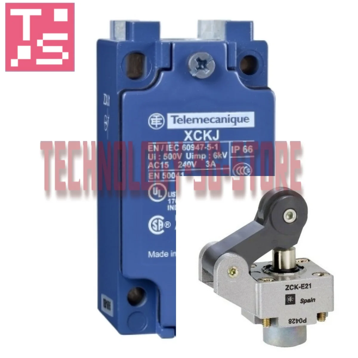 

Limit switch XCKJ221H29 = ZCKJ2H29 + ZCKE21