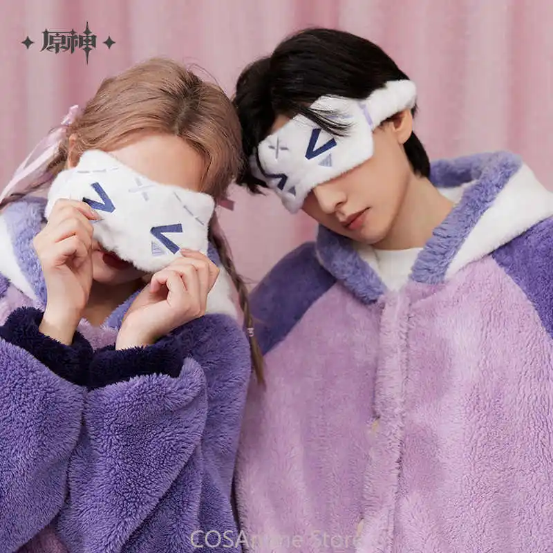 

Game Genshin Impact Citlali Theme Impression Series Winter Home Sleeping Robe Eye Mask Cosplay Couples Homewear Gift Official