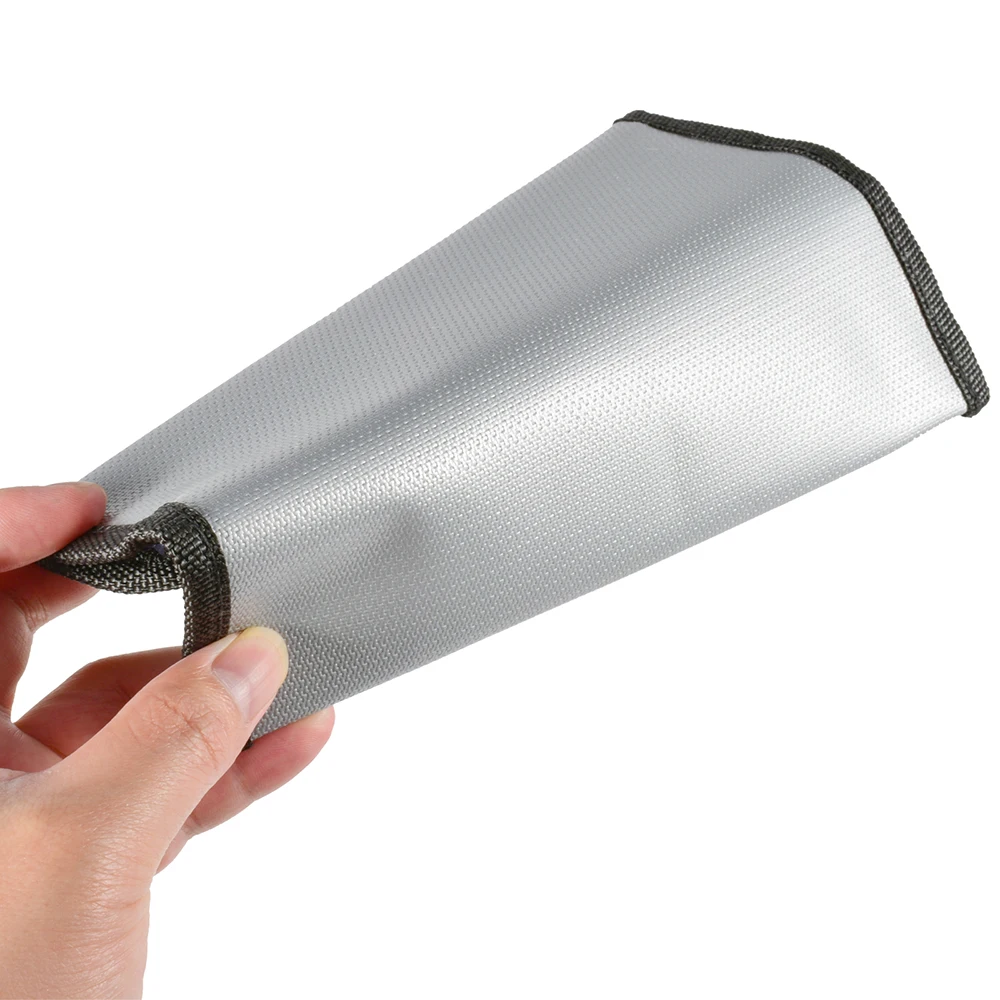 

9imod 5x8 inch Portable Fireproof Bag Explosion-Proof Waterproof Lipo Battery Safety Bag Document Currency Keys Fireproof Bag