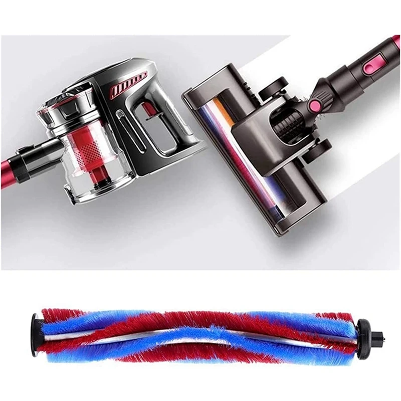 4 قطع من ملحقات استبدال فرشاة المكنسة الكهربائية اللاسلكية، مجموعة استبدال الفرشاة الرئيسية، أدوات التنظيف المنزلية-A07G