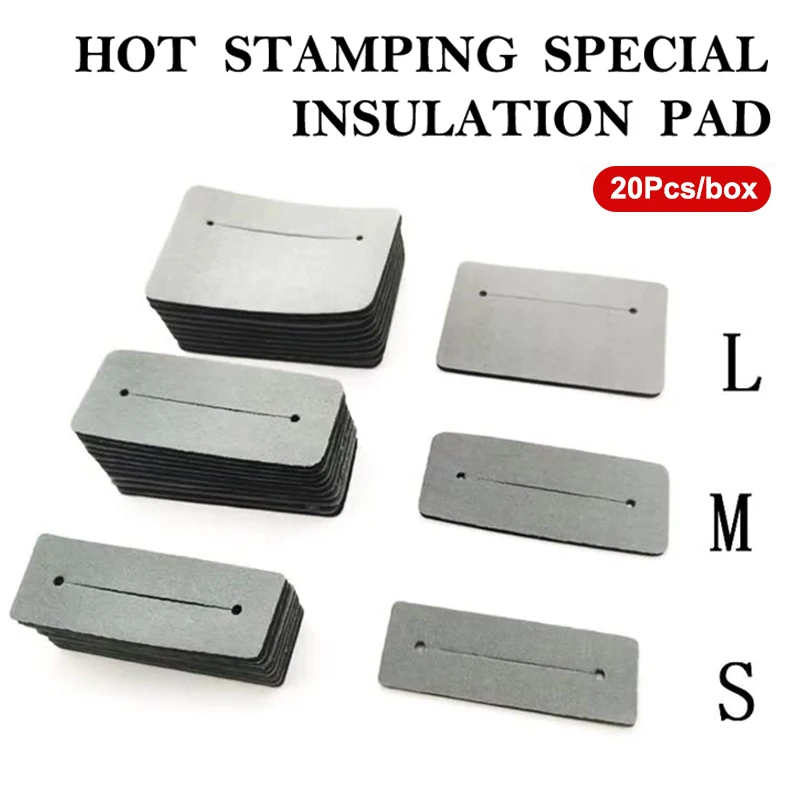 

20 Pcs Salon Hair Perming /Thermal Insulation Cotton Pad Rubber Patch Curl Wave Crimp High Temperature Accessory Styling Tools