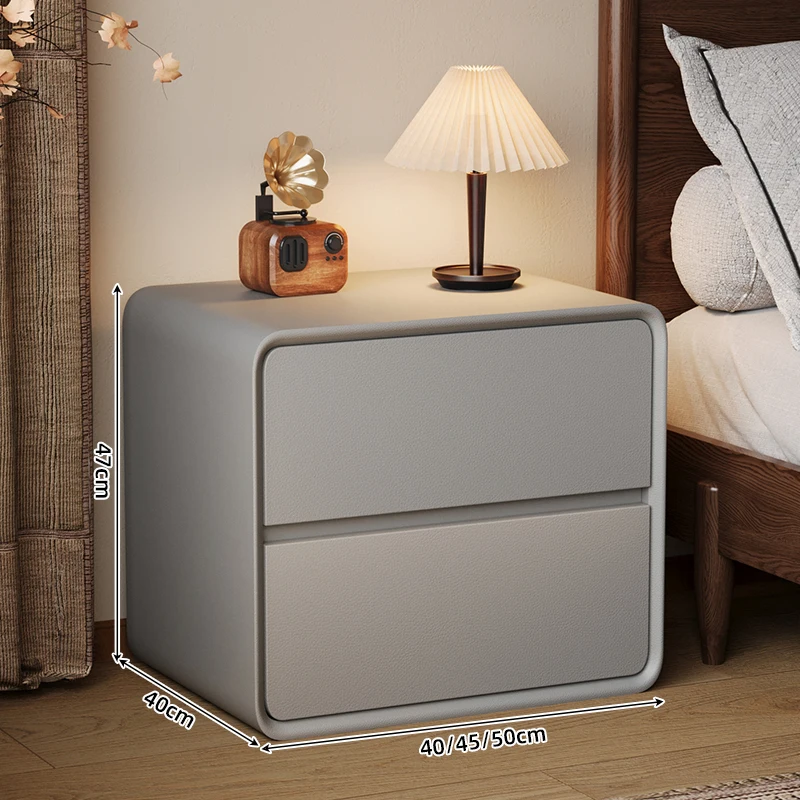 ไม้สีขาวโต๊ะข้างเตียงห้องนอนมือถือหรูหราเก็บ Nightstand ตู้เก็บเอกสาร MID Century Modern Muebles เฟอร์นิเจอร์อินเทรนด์