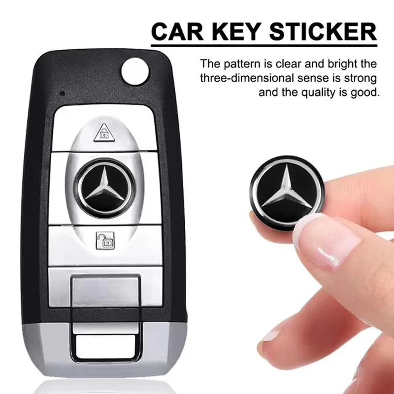 5/10Pcs Car Key Lock Stickers Keyhole Anti-blocking Protection Styling For Mercedes Benz W203 W206 W220 W205 W211 W212 W201 GLC