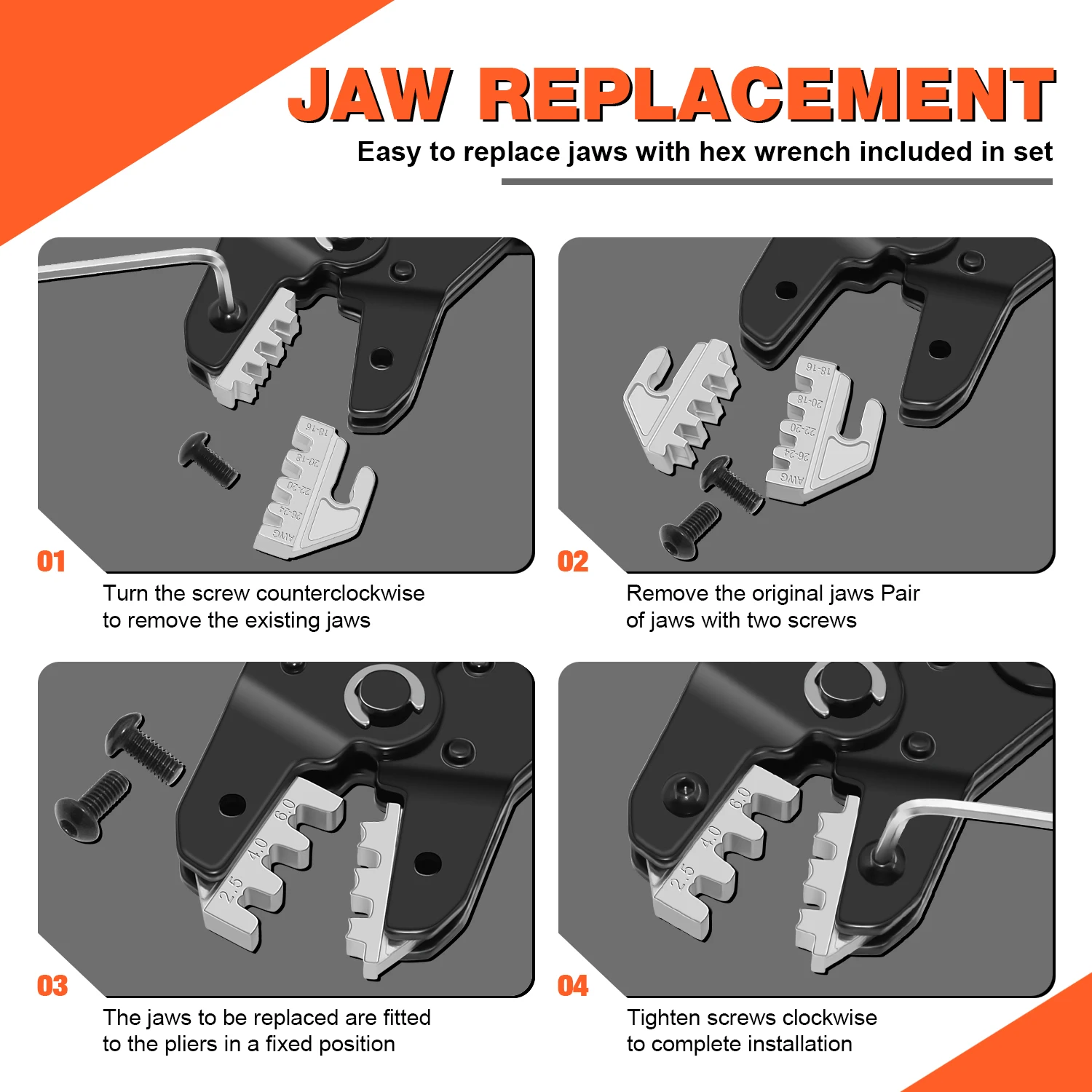 

Insulated and Non-Insulated terminals, Molex Open Barrel Dupont connectorsSN Ratchet Electrician Crimping Tool set for
