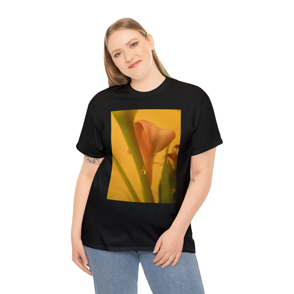 Calla Lily With Dew Drop For Men Clothing Women Short Sleeve Tees Y2K Tops New Arrival Unisex Summer