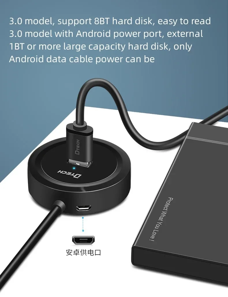 저 MOQ 1.2M 고속 충전 USB 허브 어댑터 컨버터 4 in 1 허브 윈도우 및 리눅스 지원 (원형)