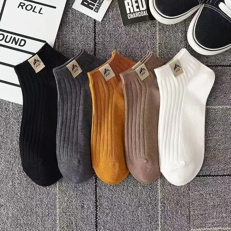

5 pairs Comfy and Breathable Low Cut Ankle Socks for men - Soft and Durable Crew Socks for Everyday Wear