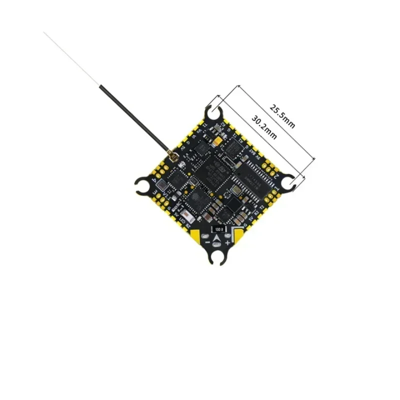 Sub250 Redfox A2 12A AIO FC - Integrated ESC & ELRS 2.4G RX for Nanofly20 2S/Micro Quadcopter, with Antenna & XT30 Cable