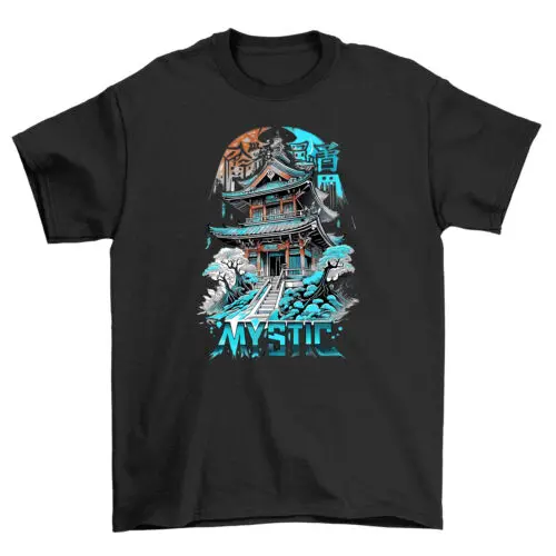 Mystic Anime Pagoda t-shirt - Channel Your Inner Ninja! Japanese-inspired design