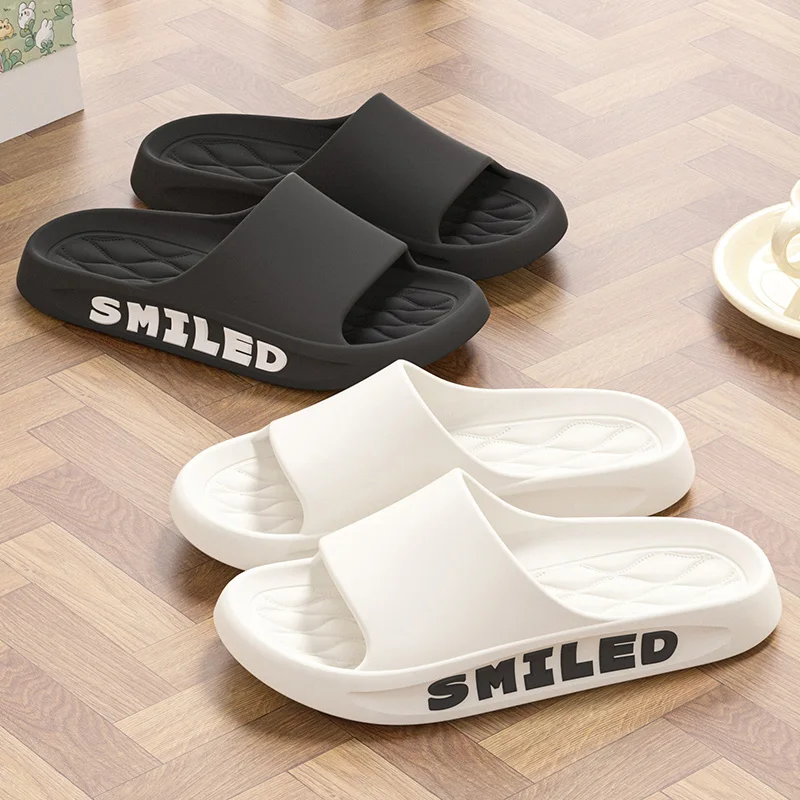 Women's Super Soft, Simple And Comfortable Indoor Bathroom Non-Slip Thick Sole, EVA Material Slippers For Men And Women