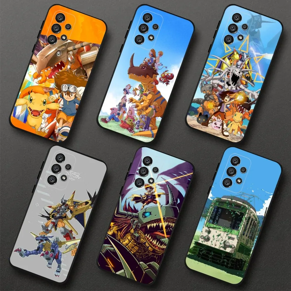 Anime D-Digimon Adventure  Phone Case For Samsung Galaxy A20,A21s,A22,A31,A32,A52,A53,A72,73,A80,A91 Soft Black Cover