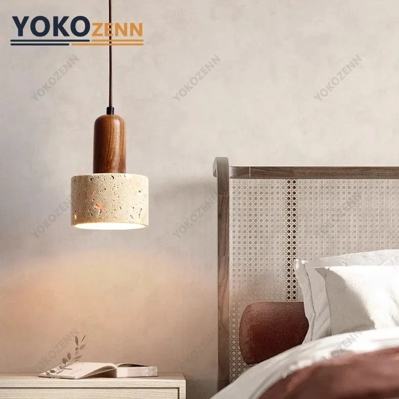 

Подвесной светильник YOKO Wabi-Sabi из желтого травертина E27, подвесное освещение в стиле каменной пещеры для кухонного острова, столовой, прикроватной зоны, домашнего декора