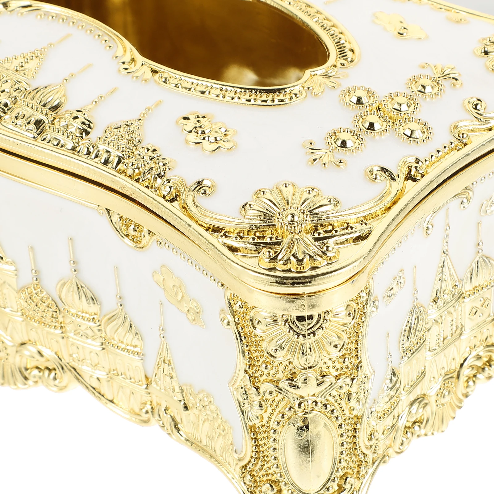 

Embossed Tissue Box Napkin Holder Holders Vintage Decorative Facial Dispenser Container Acrylic Organizer Office