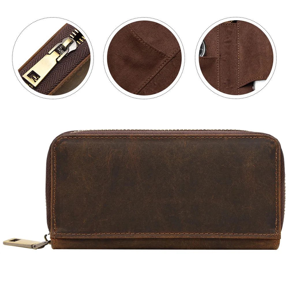 Watch Bag Household Organizer Cases for Men Outdoor Cowhide Jewelry Storage Portable Man Watches