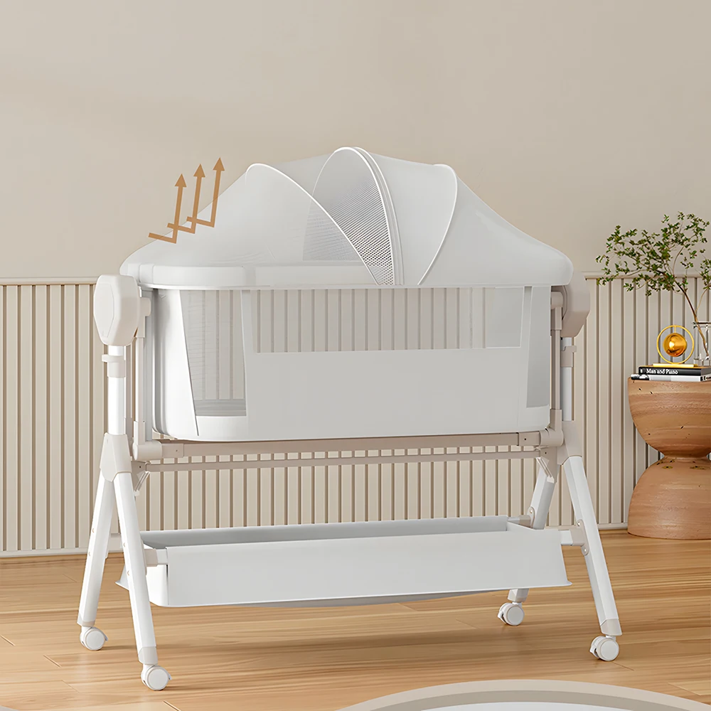 

Электрическая колыбель-качалка для новорожденных, прикроватная кроватка-люлька для младенцев, дорожная колыбель-приставная кроватка