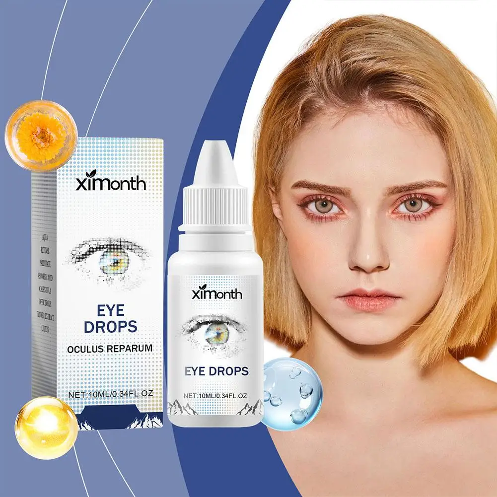 2024 New Eye Care Solution Moisturizing Eye Drops Lutein Drops 10ml Eye And Moisturize Dry Redness Eyes Pain T8z7