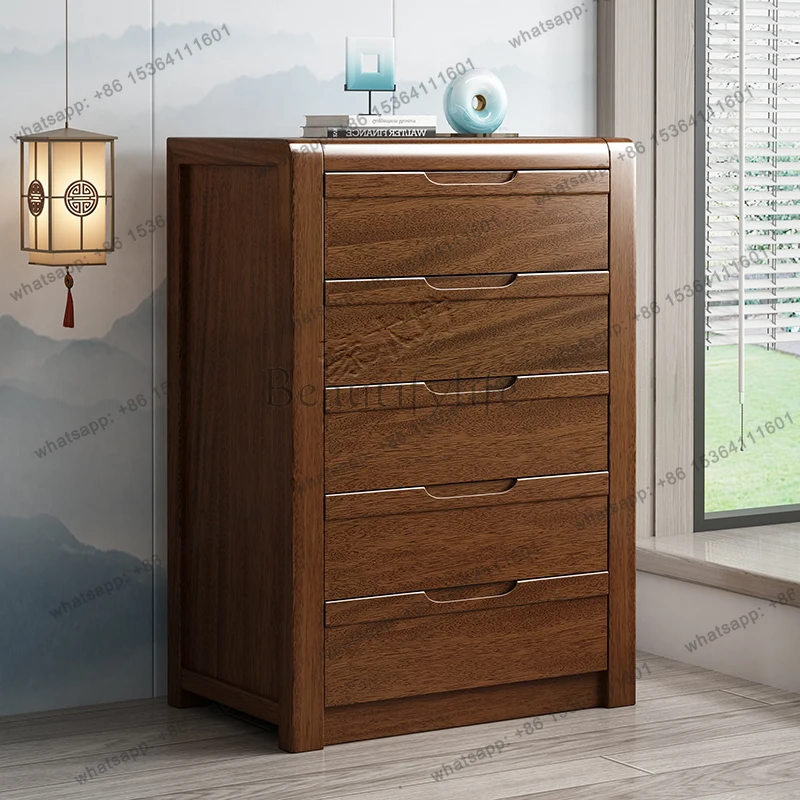 

Wooden Modern Storage Cabinet Narrow Luxury Design Drawers Display Cabinet Retro Elegant Muebles Salon Living Room Furniture