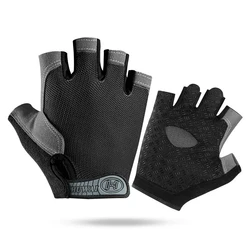1Pair Professional Gym Fitness Breathable Anti-Slip Women Men Half Finger Summer Fishing Cycling Fingerless Gloves Bicycle Bike