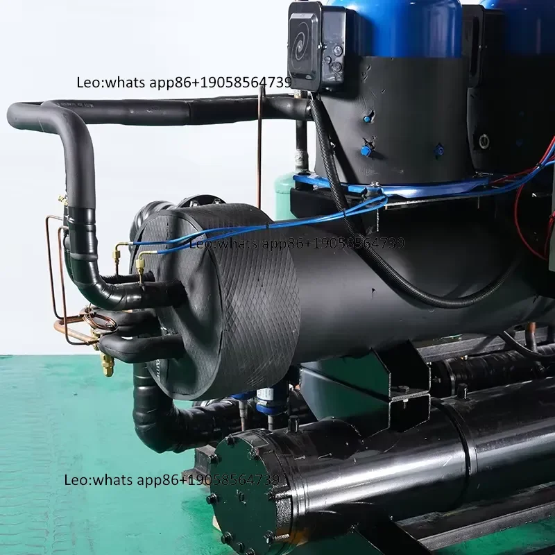 Open Water-cooled Chiller, Industrial Chiller Unit Refrigeration System Intelligent Control Water-cooled Condenser Unit