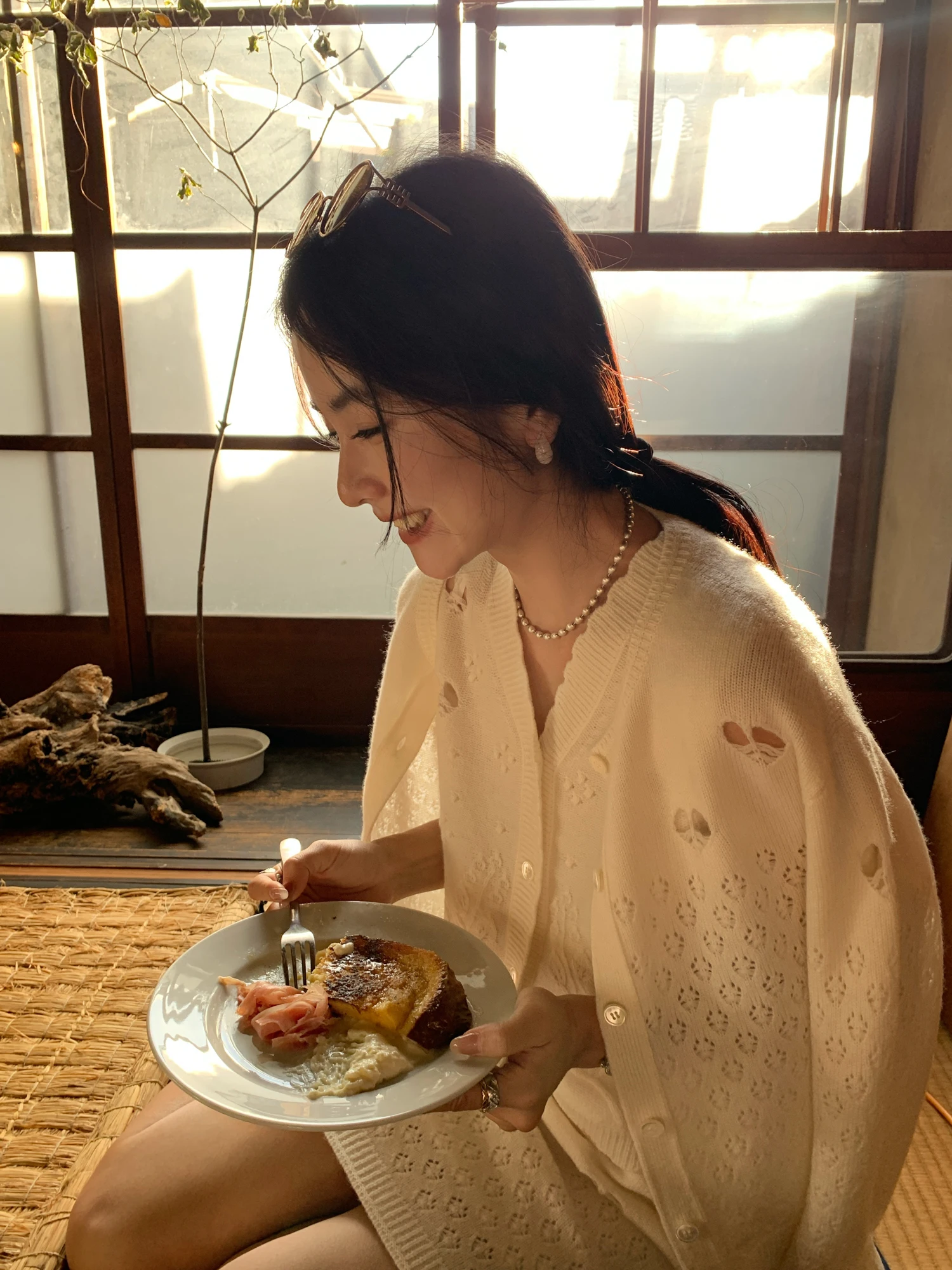 

EAR RAE Miss Beau 0% Camere 90% шерстяной вязаный комплект с 3D-крючком и цветочным узором для женщин, модная осенняя одежда