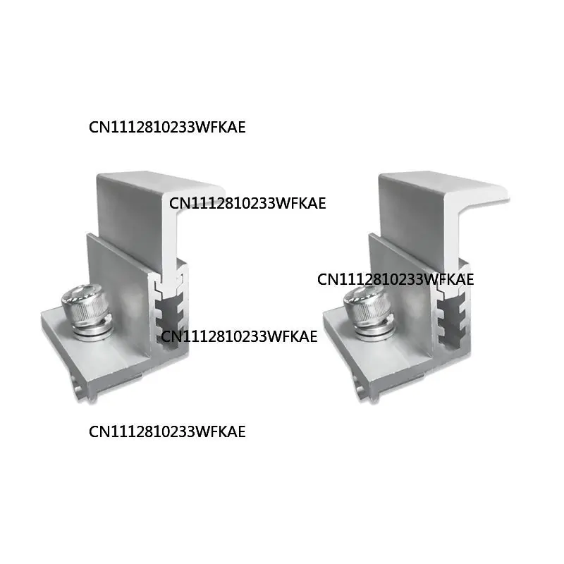 20PCS Solar Panel Mounting Bracket Side Clamp Kit Adjustable 30/35/40/45Mm Fixing Clamp Solar Panel Mount Bracket