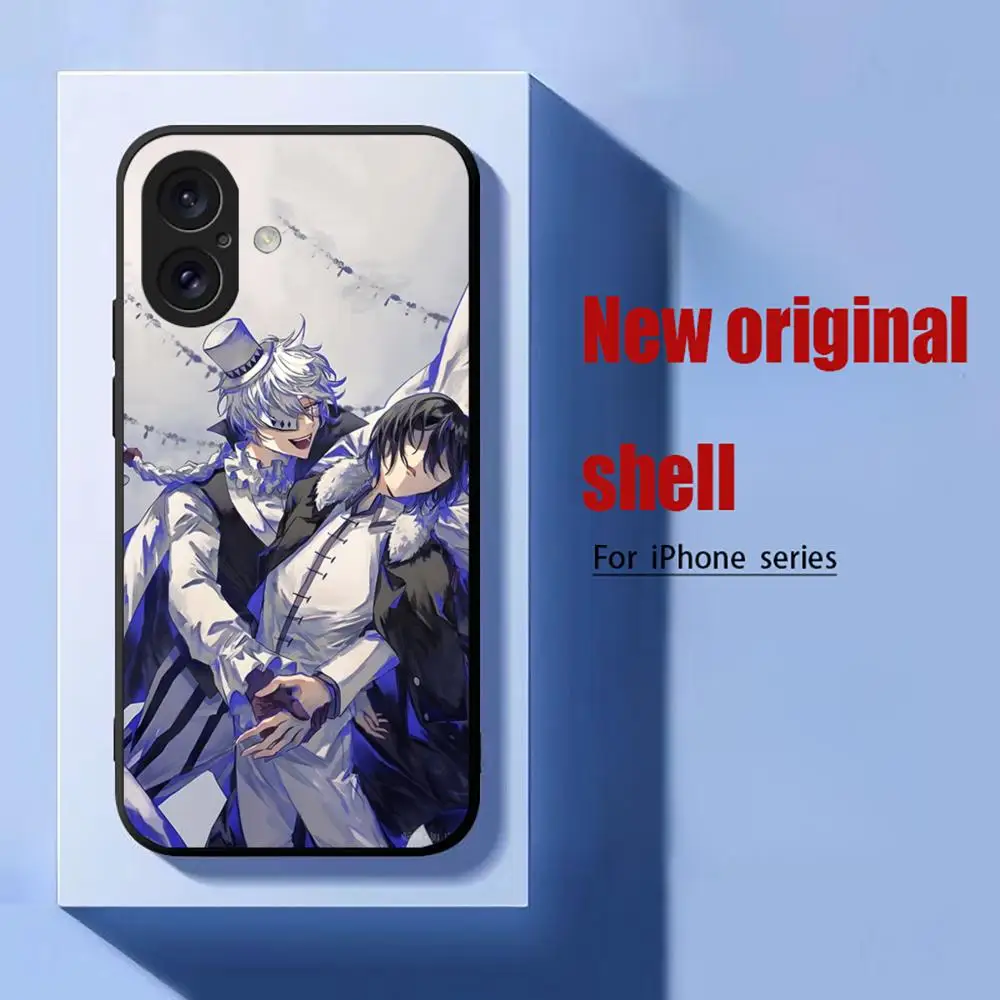 Nikolai Gogol Cool Hot Anime Phone Case For iPhone 16 15 14 13 12 11 X XR XS 8 Plus Mini Pro Max Soft black Shockproof Cover