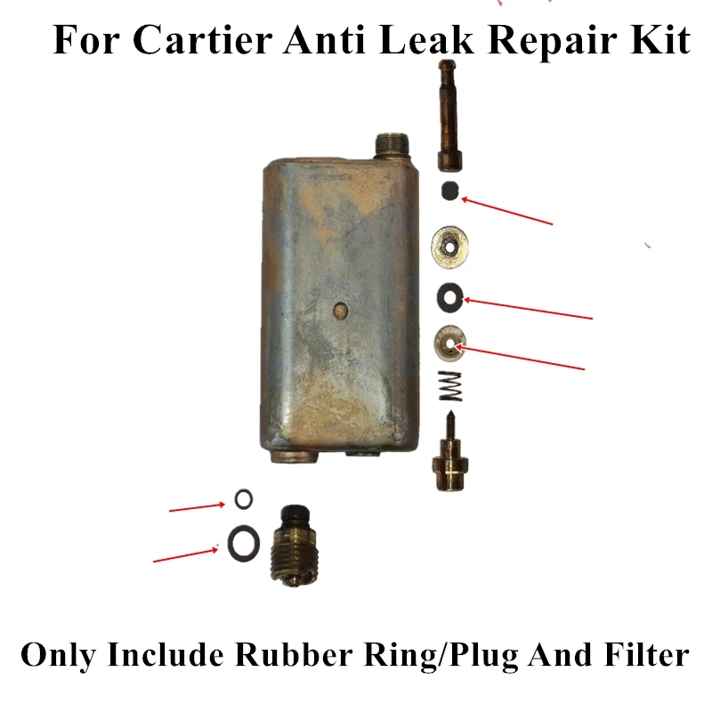 26pcs/Set Repair Set For Cartier Lighter Rubber Ring/Filter Cotton Pad/Flat Rubber Plug Anti Leak Maintenance Replace Accessory
