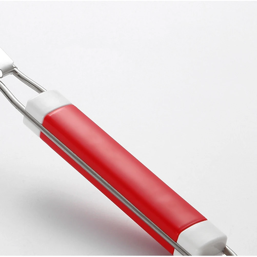

1pc Stainless Steel Strainer Basket Red Handle 12Cm Corrosion Resistant Kitchen Mesh Spider Food Skimmer For Pasta Dumpling