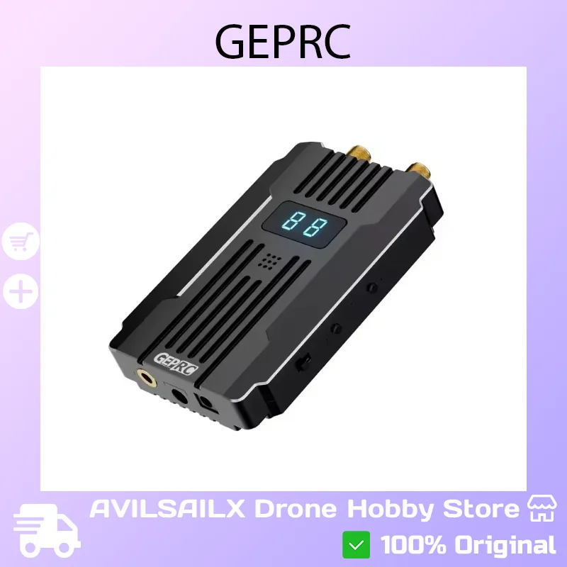 

GEPRC MATEN 3.3G VRX Receiver Built-in Buzzer SMA Long Range FPV for RC Airplane Drone DIY Parts