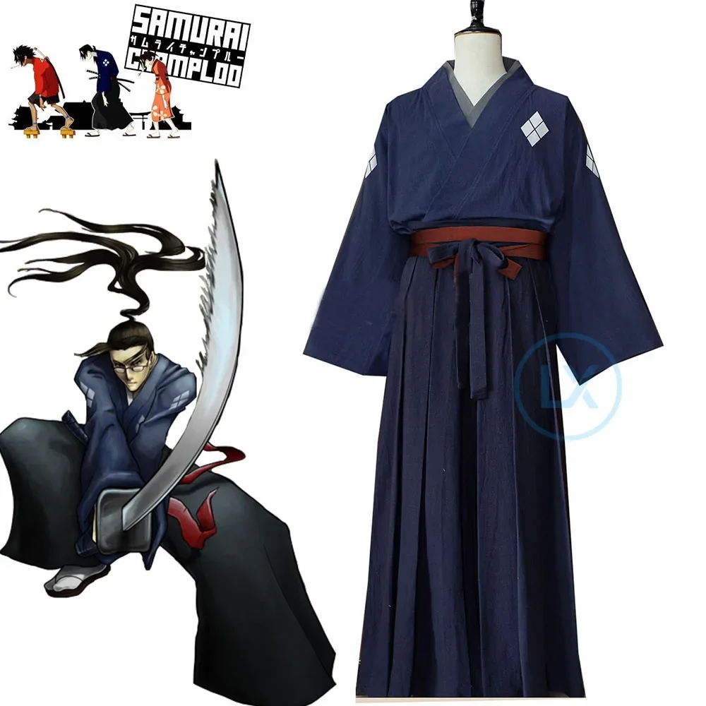 

Samurai Champloo Jin Kimono Cosplay Costume Custom Made High Quality Clothes