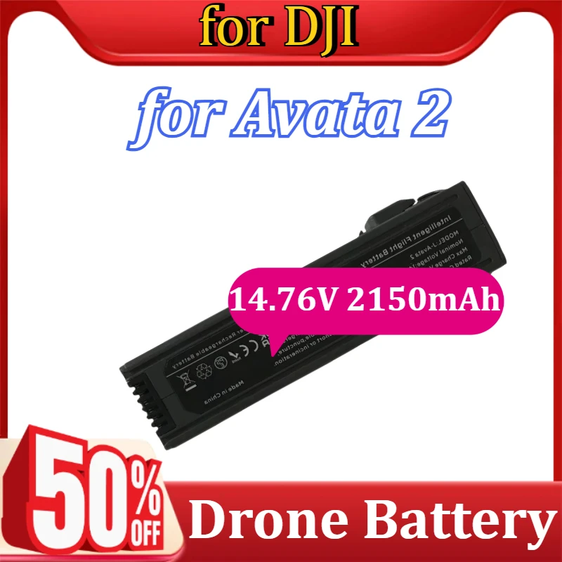 

Flight 23 Minutes for DJI Avata 2 Intelligent Flight Battery 14.76V 2150mAh Drone Battery