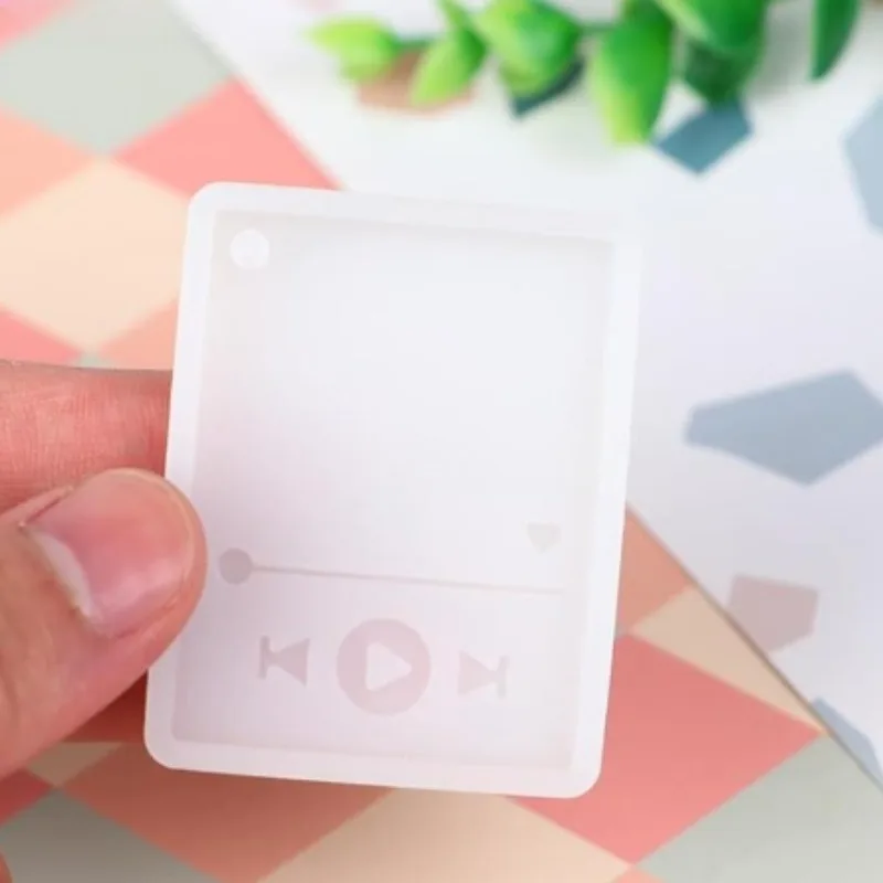 لتقوم بها بنفسك مشغل موسيقى المفاتيح الديكور قالب من السيليكون مشغل الوسائط MP3 الراتنج الايبوكسي قالب الصب اليدوية أداة للحرف اليدوية صنع المجوهرات