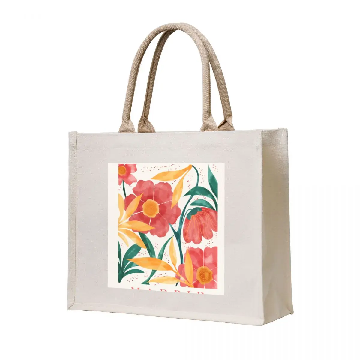 

Flower Market Art Print, Floral Wall Art Print, Flower Dress, Colorful Flower Decor Tote Bag the tote bag shopper bags