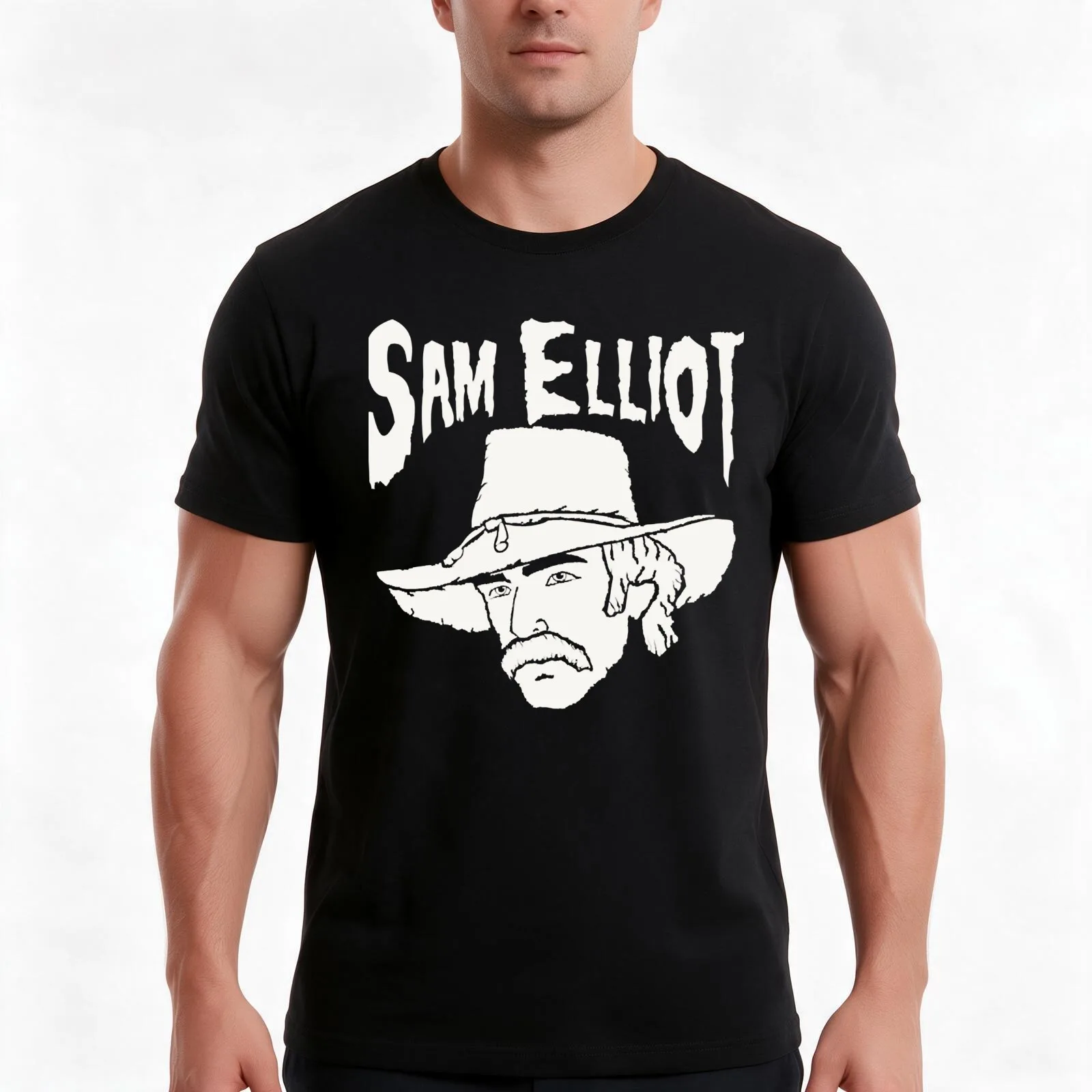 Women Men Sam Elliot Samhain Sam Awesome For Movie Fan T-Shirt Summer Casual Cotton Tee Oversized Streetwear Tops 100% Cotton
