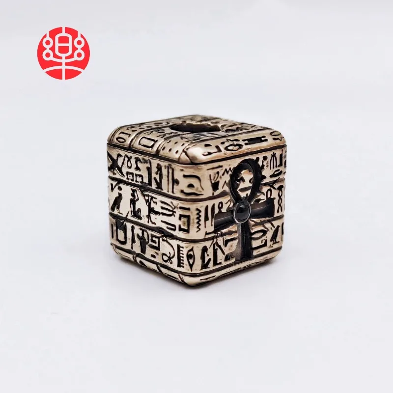 ลูกบาศก์อียิปต์ EDC ของเล่นคลายเครียดแบบพกพาสำหรับกิจกรรมกลางแจ้ง