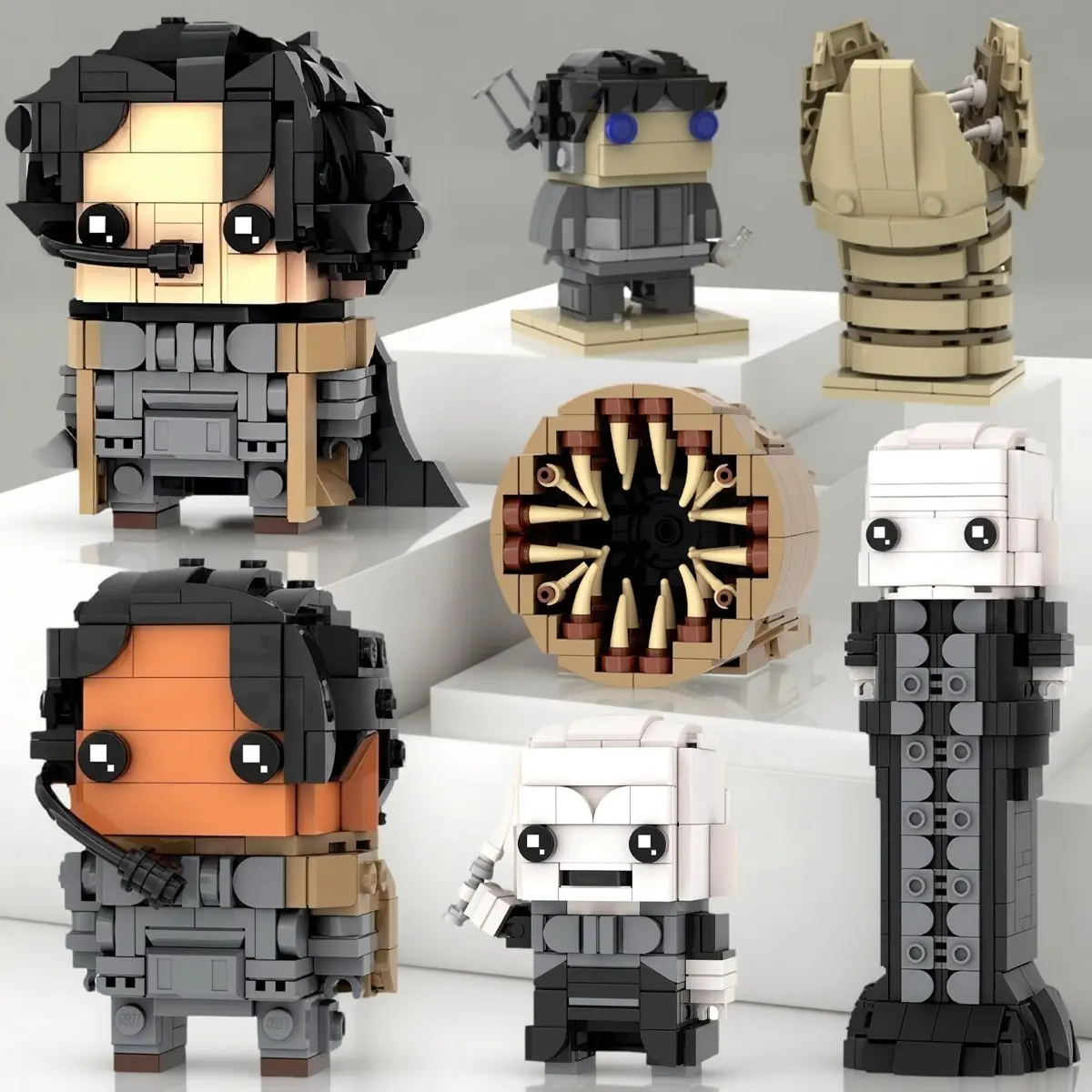 MOC Hot Movie Horror Character Desert Bugs Model Protagonist Paul Mini Doll Building Blocks Toys Adult Collection Birthday Gift