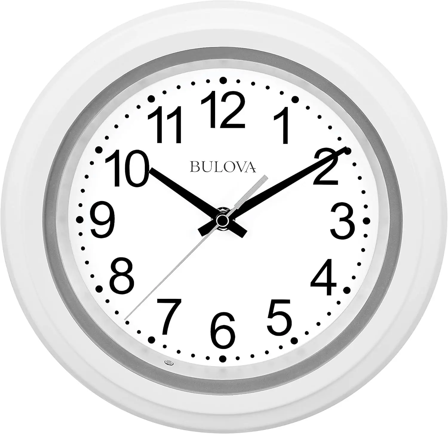 

C4865 Night Vision Lighted Dial Wall Clock, 10", White