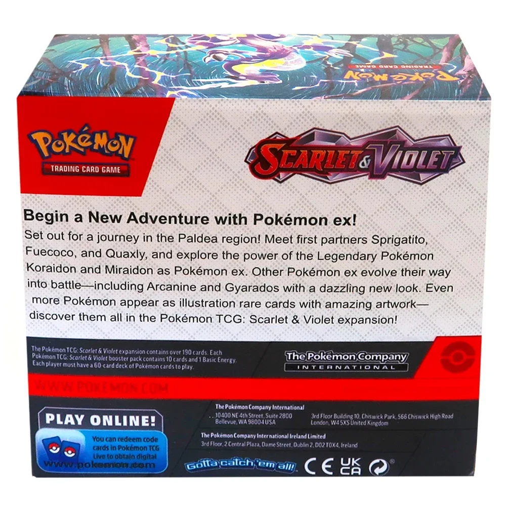 Cartas de Pokémon TCG: Caixa de Exibição de 324 Peças Scarlet Violet (36 Pacotes) Jogo de Cartas Colecionáveis de Pokémon