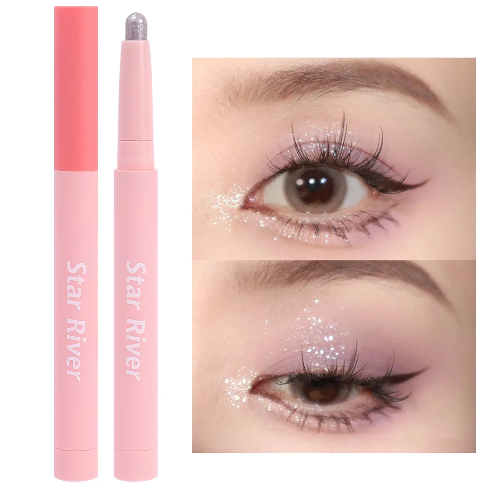 Diamond Eye Pencil Shiny Glitter Eyeshadow Stick Eyeliner Pearlescent Matte Highlight Pen Brighten Silkworm Makeup Tool Cosmetic