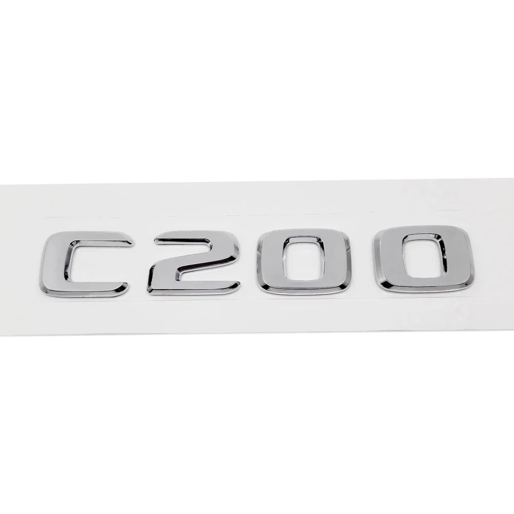 ABS Plastic C200 C200L C230 C250 Trunk Rear Logo Badge Emblem Sticker For Mercedes Benz C Class W201 W202 W203 W204 W205