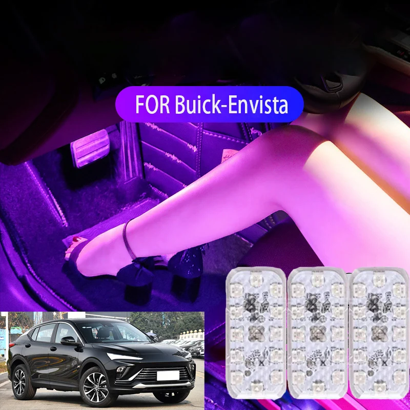 

FOR Buick-envista LED Car Interior Ambient Foot Light Atmosphere Decorative Lamps Party decoration lights Neon strips