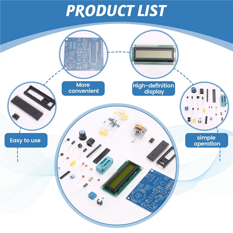 B-T DC5V LCD Frequency Meter USB Transistor Tester DIY Kits Digital Inductance And Capacitance Measuring Instrument