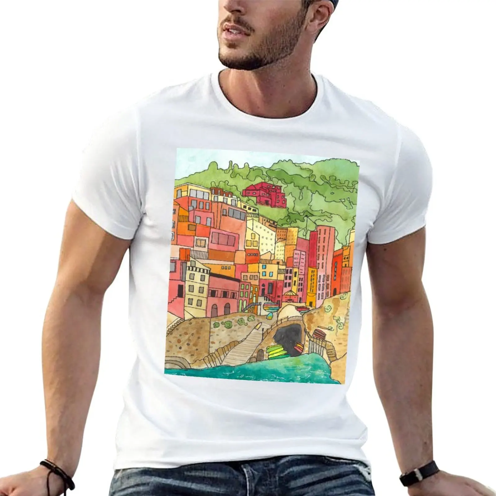 New Cinque Terre T-Shirt boys white t shirts animal print shirt for boys mens funny t shirts