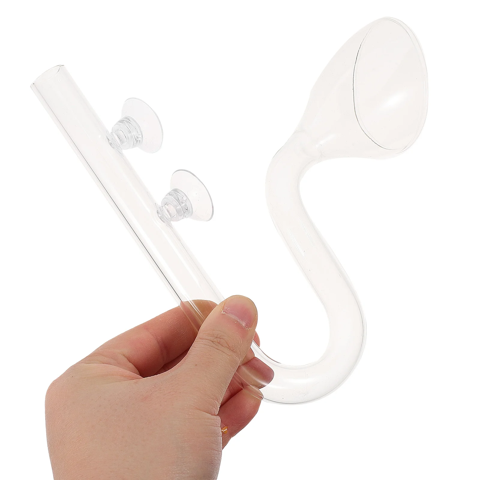 

Fish Tank Glass Outflow Pipe Bend Design Smooth Water Flow Aquarium Replacement Tube Practical Durable Glass Water Outlet